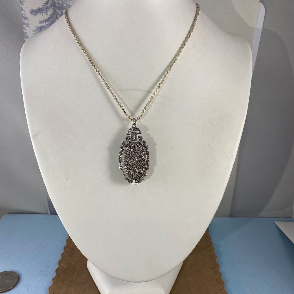 Fabulous Antique 1920’s Bucherer Ladies Pendant Brooch and Watch - Picture 3 of 10